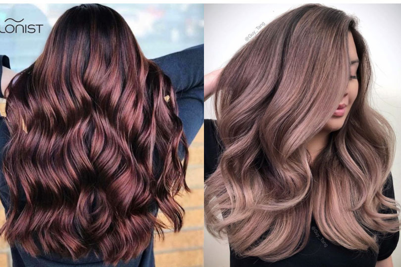 Tutte pazze per i rose brown hair: i capelli castano rosè ispirati al vino